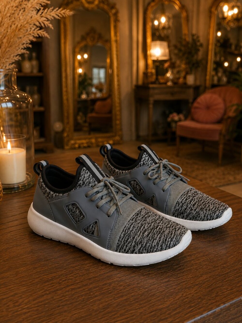 CLEARANCE SALE! Gray Slip On Sneakers